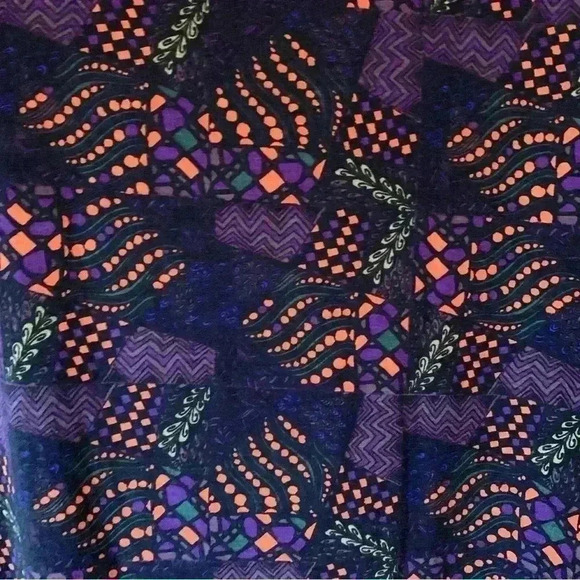 LulaRoe Womens Multicolor Round Neck High Low Tunic Blouse Top SZ S - Picture 12 of 15